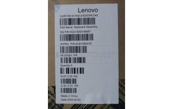 Lenovo 5CB1N95076 COVER Upper Case ASM GER H 83DS FP LG