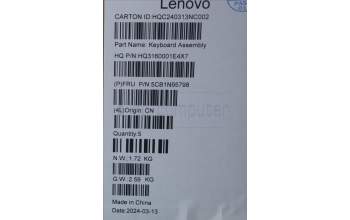 Lenovo 5CB1N95798 COVER UpperCaseASM NORDIC H83DK NFP SG