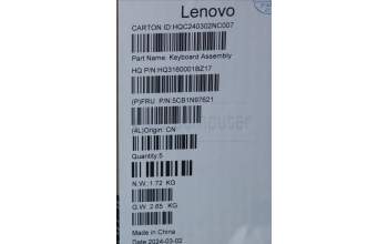 Lenovo 5CB1N97621 COVER UpperCaseASM SLV H83DJ FP SG