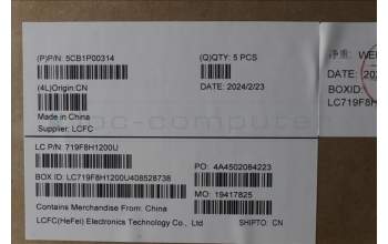 Lenovo 5CB1P00314 C-Cover with keyboard, Czech Slovakian, Luna Grey, UK