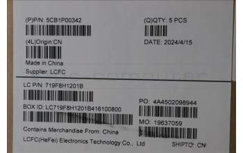 Lenovo 5CB1P00342 C-Cover with keyboard, Belgian, Cosmic Blue, UK