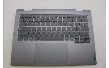 Lenovo 5CB1P00595 C-Cover with keyboard, Spanish, Luna Grey, Backlight, UK