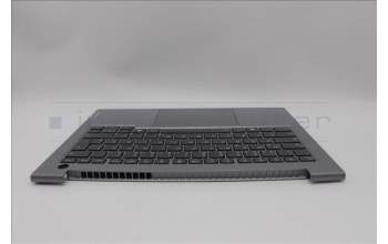 Lenovo 5CB1P00822 C-Cover with keyboard, German, Arctic Grey, Backlight, UK
