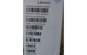 Lenovo 5CB1P15532 COVER Lower Case H 82Y7 TT Noraml