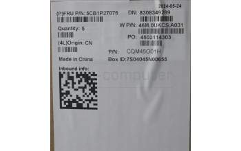 Lenovo 5CB1P27076 COVER Upper Case ASM_USA ENG W21MV AG BL