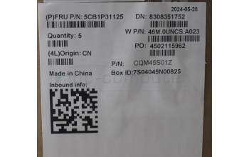 Lenovo 5CB1P31125 COVER Upper Case ASM_SLV W 21MW AG BL