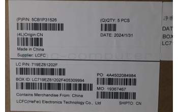 Lenovo 5CB1P31526 COVER Upper Case ASM_ENG L83D4 AG UMA