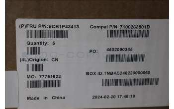 Lenovo 5CB1P43413 C-Cover with keyboard,Ukraine,White Backlight