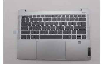 Lenovo 5CB1P43472 C-Cover with keyboard, Greek, Cloud Grey, Backlight, FingerPrint