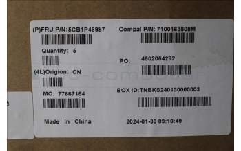 Lenovo 5CB1P48987 COVER UpperCase FRA C83DA FP CG BLAI AL