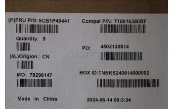 Lenovo 5CB1P49441 COVER UpperCase BUL C83DA NFP AB BLAI AL