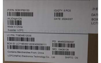 Lenovo 5CB1P50133 C-Cover with keyboard, Italian, Grey, RGB Backlight, UK