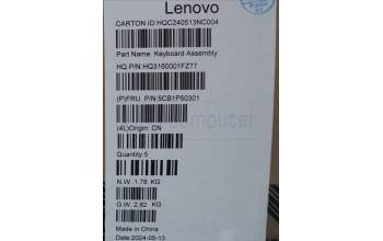 Lenovo 5CB1P50301 COVER UpperCaseASM FRA H83E2 TT PST DIS