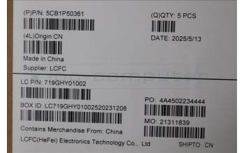 Lenovo 5CB1P50361 COVER FRU COVER MT062_C_COVER_WWAN_ASSY