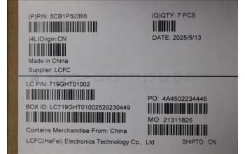 Lenovo 5CB1P50366 COVER FRU COVER MT063_D_COVER_WLAN_ASSY