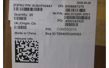 Lenovo 5CB1P50443 FRU DCOVER,ASM,Plastic,WWAN,L14G6i