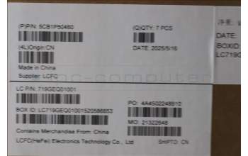 Lenovo 5CB1P50460 FRU ME472_D_COVER_SUB_ASSY_AL BK