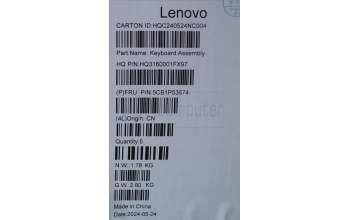 Lenovo 5CB1P53674 COVER UpperCaseASM THAI H83E2 TT PST DIS