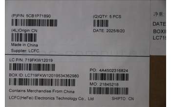 Lenovo 5CB1P71890 C-Cover with keyboard, Belgian, Black, Non-Fingerprint, UK