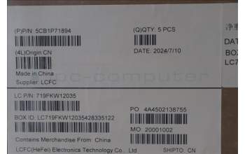 Lenovo 5CB1P71894 COVER Upper Case ASM_FRA L 83GWNFP BK