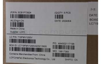 Lenovo 5CB1P73924 COVER Upper Case ASM_USA ENG L83ED_CB