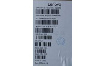 Lenovo 5CB1P74332 COVER Upper Case ASM_POR H 83KX FP LG