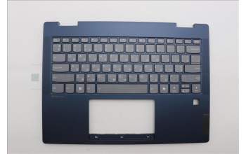 Lenovo 5CB1P74386 C-Cover with keyboard, Ukraine, Cosmic Blue, FingerPrint