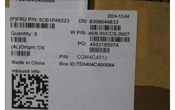 Lenovo 5CB1P88223 C-Cover with keyboard, US English Euro, Cloud Grey, Backlight, US