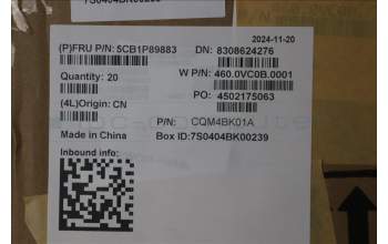 Lenovo 5CB1P89883 COVER LCD Cover W 83J3 CG