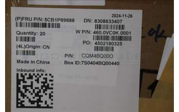 Lenovo 5CB1P89888 COVER Lower Case W 83J3 CG