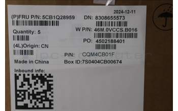 Lenovo 5CB1Q28959 COVER Upper Case ASM_ITA W83J3 CG BL