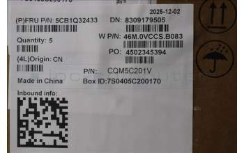 Lenovo 5CB1Q32433 C-Cover with keyboard, Slovenian, Storm Grey, Backlight, UK