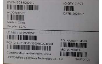 Lenovo 5CB1Q52010 A-Cover, 83K0, Cosmic Blue, AL