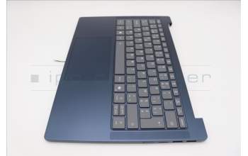 Lenovo 5CB1Q64115 C-Cover with keyboard, Belgian, Cosmic Blue, Backlight, UK