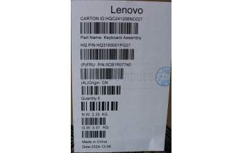 Lenovo 5CB1R07740 COVER UpASSYH83J1 GRE LG 3CELL ML BL