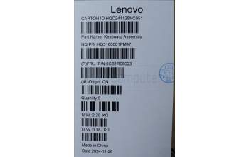 Lenovo 5CB1R08023 C-Cover with keyboard, Bulgarian, Cosmic Blue, Backlight, 4CELL, UK