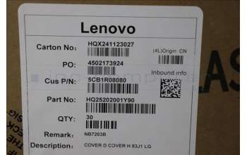 Lenovo 5CB1R08080 COVER D COVER H 83J1 LG