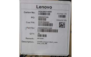 Lenovo 5CB1R08082 COVER A Cover H 83J1_Luna Grey_LCD_5M
