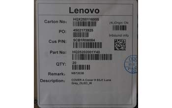 Lenovo 5CB1R08084 COVER A Cover H 83J1 Luna Grey_OLED_IR