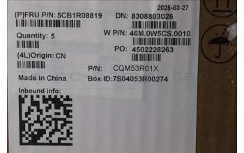 Lenovo 5CB1R08819 COVER Upper Case ASM_BEL W21SH AGNBL H