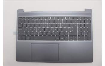 Lenovo 5CB1R09015 C-Cover with keyboard, UK English, Luna Grey, Backlight, UK