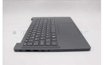 Lenovo 5CB1R31613 C-Cover with keyboard, Switzerland, Luna Grey, Non-Backlight, UK