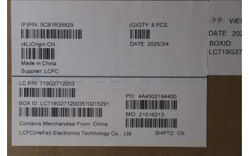 Lenovo 5CB1R35829 COVER COVER L 83L7 D COVER AG
