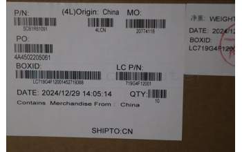 Lenovo 5CB1R61091 COVER Cover L 83JM HINGE CAP LG