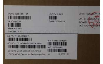 Lenovo 5CB1R61137 COVER Upper Case ASM_GER L 83JMLG UMA