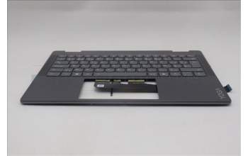 Lenovo 5CB1R61276 C-Cover with keyboard, Belgian, Luna Grey, Non-FingerPrint, Puresight Logo, UK