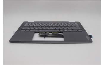 Lenovo 5CB1R61556 C-Cover with keyboard, Norwegian, Luna Grey, Non-FingerPrint, Non-Puresight Logo, UK