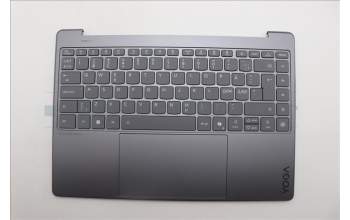 Lenovo 5CB1R61658 C-Cover with keyboard, Nordic, Luna Grey, Puresight Logo, Screw, UK