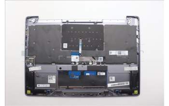 Lenovo 5CB1R61658 C-Cover with keyboard, Nordic, Luna Grey, Puresight Logo, Screw, UK