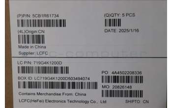 Lenovo 5CB1R61734 COVER Upper Case ASM_ENG L 83LCCB NPSSCW